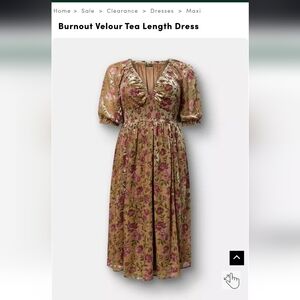 Torrid Floral Maxi Dress - Velour Size 1